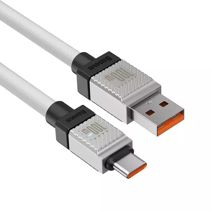 Baseus kabel CoolPlay USB - USB-C 1m 100W biały