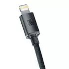 Baseus kabel Crystal Shine USB-C - Lightning 1,2 m 20W czarny