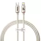 Baseus kabel Crystal Shine USB-C - Lightning 1,2 m 20W różowy