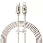 Baseus kabel Crystal Shine USB-C - Lightning 2,0 m 20W różowy