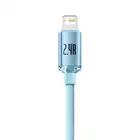 Baseus kabel Crystal Shine USB - Lightning 1,2 m 2,4A jasno-niebieski