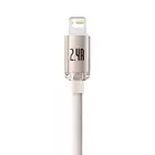 Baseus kabel Crystal Shine USB - Lightning 1,2 m 2,4A różowy