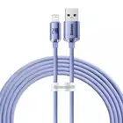 Baseus kabel Crystal Shine USB - Lightning 2,0 m 2,4A fioletowy