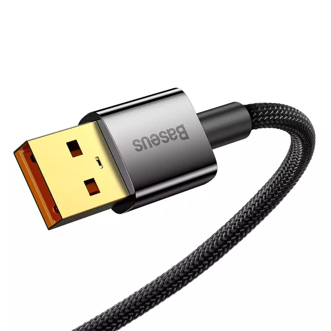 Baseus kabel Explorer USB - USB-C 1,0 m czarny z automatycznym wyłączaniem 100W