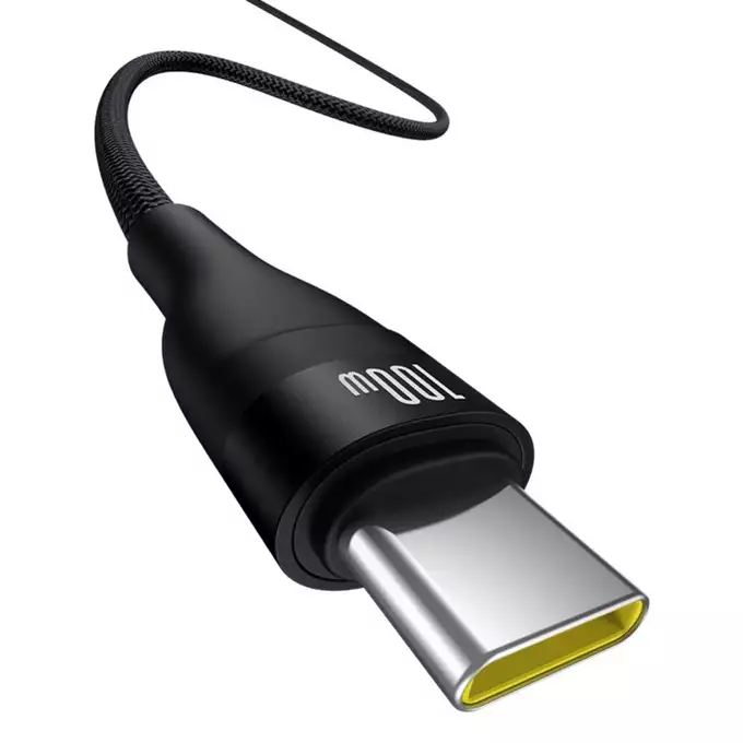 Baseus kabel Flash 2 Charging Cable USB to USB-C 100W 1m Cluster czarny