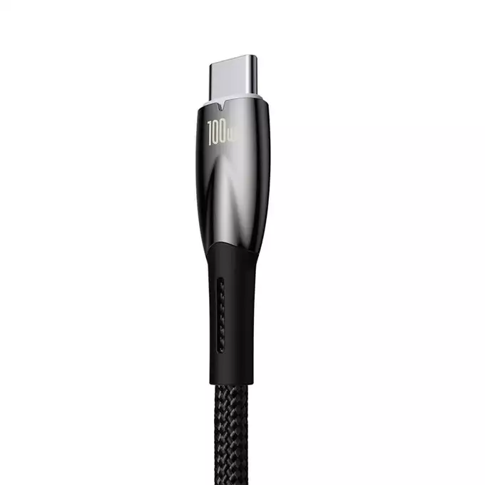 Baseus kabel Glimmer USB - USB-C 1,0m czarny 100W