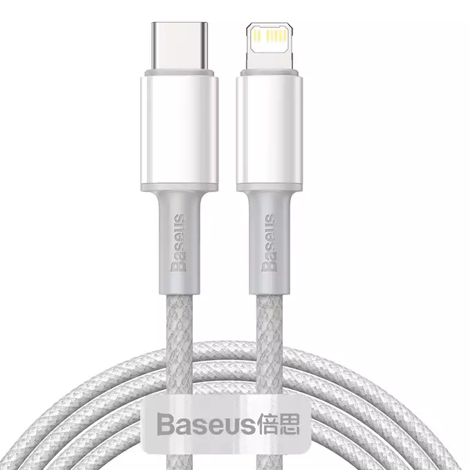 Baseus kabel High Density PD USB-C - Lightning 2,0 m biały 20W