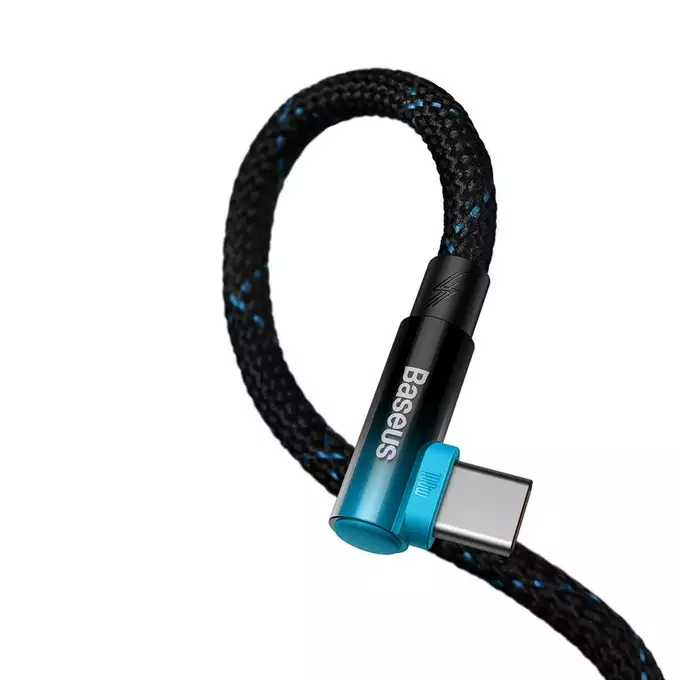 Baseus kabel MVP 2 Elbow USB-C - USB-C 2,0 m 100W czarno-niebieski