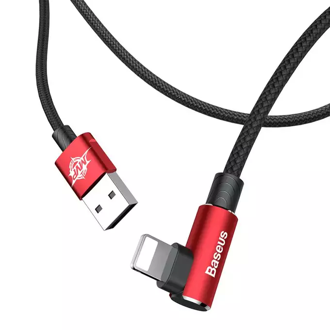 Baseus kabel MVP Elbow USB - Lightning 1,0 m 2A czerwony