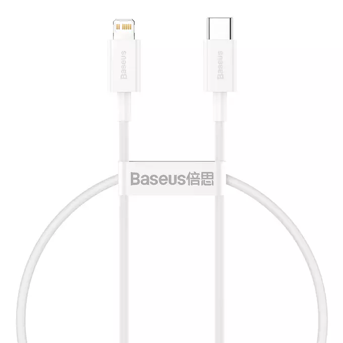 Baseus kabel Superior PD USB-C - Lightning 0,25 m biały 20W