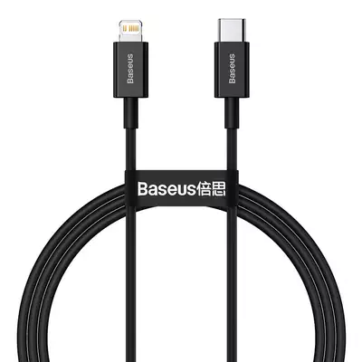 Baseus kabel Superior PD USB-C - Lightning 1,0 m czarny 20W