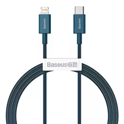 Baseus kabel Superior PD USB-C - Lightning 1,0m niebieski 20W