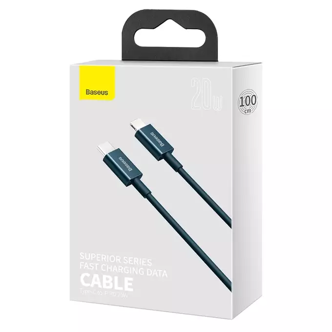 Baseus kabel Superior PD USB-C - Lightning 1,0m niebieski 20W