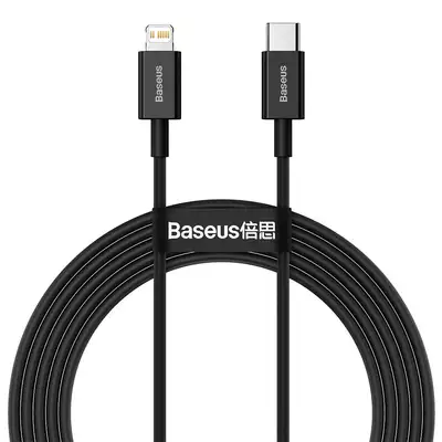 Baseus kabel Superior PD USB-C - Lightning 2,0m czarny 20W