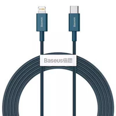 Baseus kabel Superior PD USB-C - Lightning 2,0m niebieski 20W