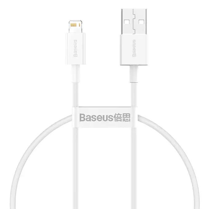 Baseus kabel Superior USB - Lightning 0,25 m 2,4A biały