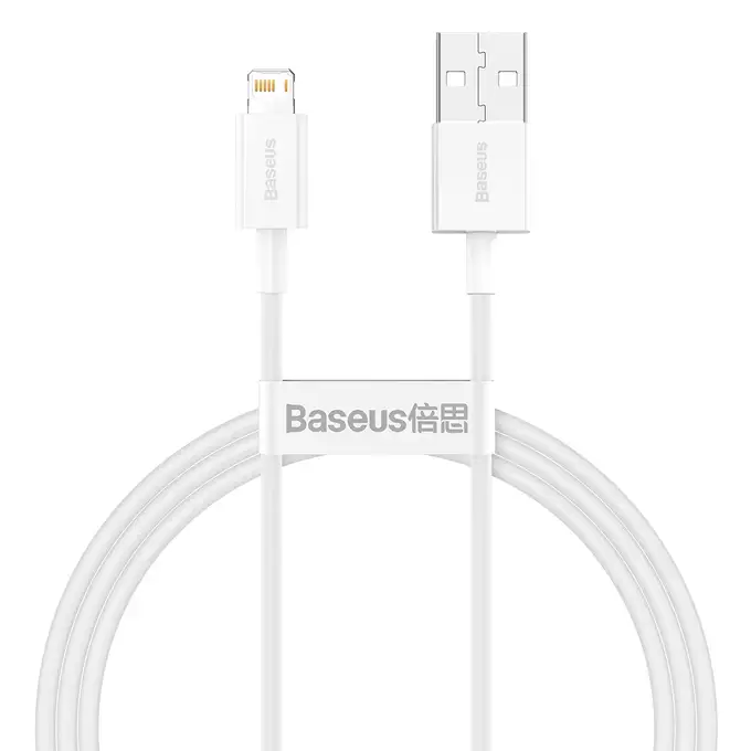 Baseus kabel Superior USB - Lightning 1,0 m 2,4A biały