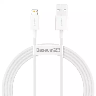 Baseus kabel Superior USB - Lightning 1,5 m 2,4A biały