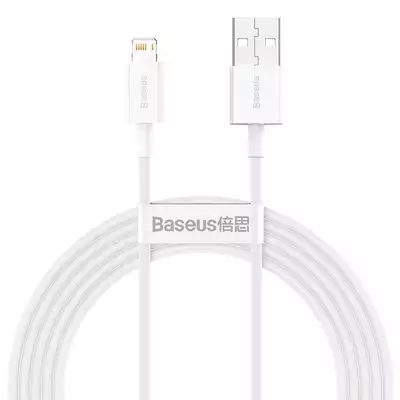 Baseus kabel Superior USB - Lightning 2,0 m 2,4A biały