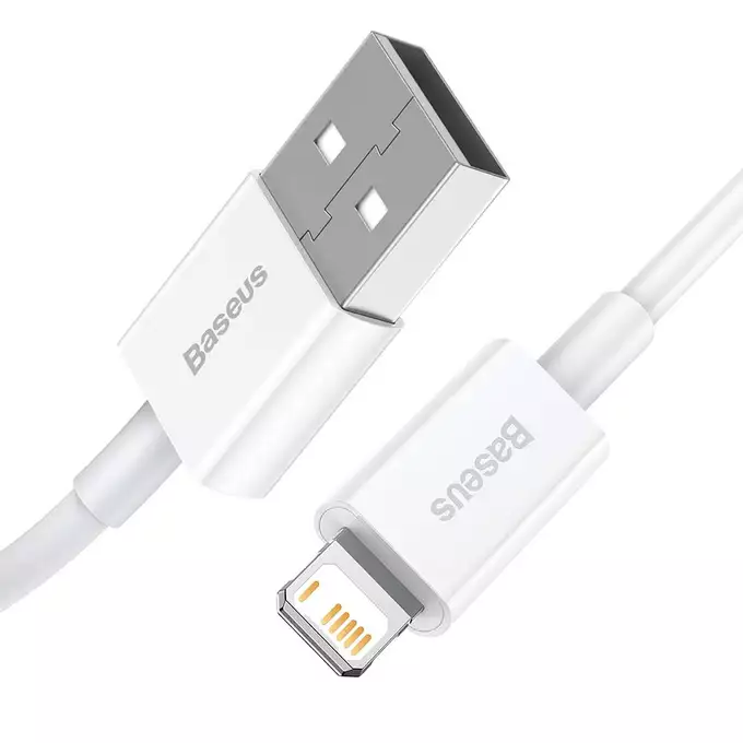 Baseus kabel Superior USB - Lightning 2,0 m 2,4A biały