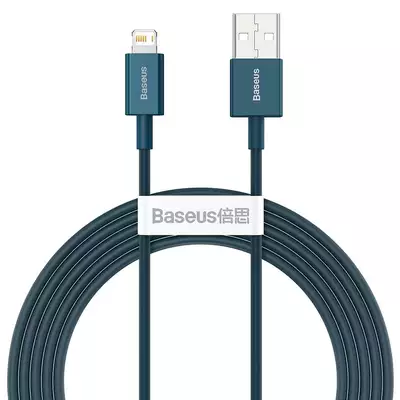 Baseus kabel Superior USB - Lightning 2,0 m 2,4A niebieski