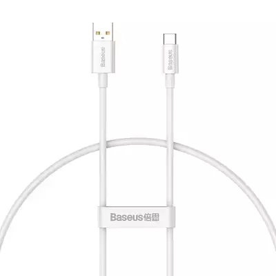 Baseus kabel Superior USB - USB-C 0,25m biały 100W