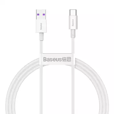 Baseus kabel Superior USB - USB-C 1,0 m biały 66W