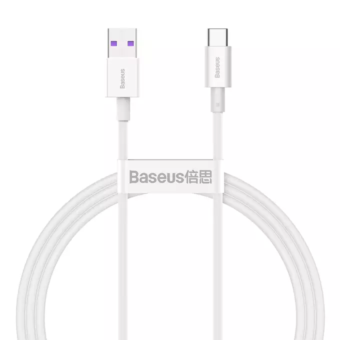 Baseus kabel Superior USB - USB-C 1,0 m biały 66W