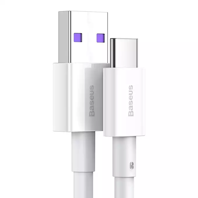 Baseus kabel Superior USB - USB-C 1,0 m biały 66W