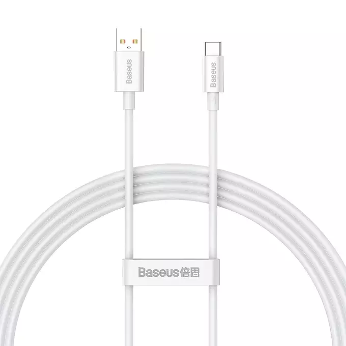 Baseus kabel Superior USB - USB-C 1,5m biały 100W