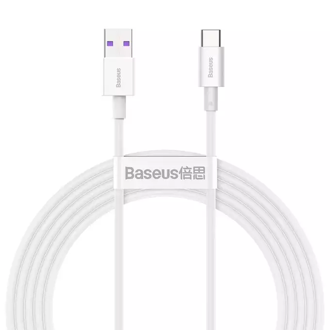 Baseus kabel Superior USB - USB-C 2,0 m biały 66W