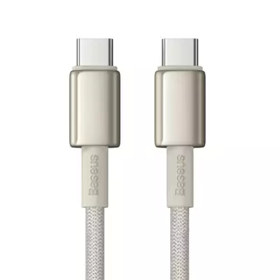 Baseus kabel Tungsten Gold Fast Charging Data Cable Type-C to Type-C 100W 1m Titanium Galaxy złoty