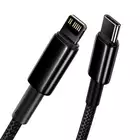 Baseus kabel Tungsten PD USB-C - Lightning 1,0 m czarny 20W