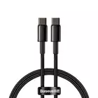 Baseus kabel Tungsten PD USB-C - USB-C 1,0 m czarny 100W