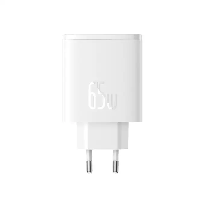 Baseus ładowarka sieciowa Cube Pro PD 65W 2x USB-C 1x USB biała