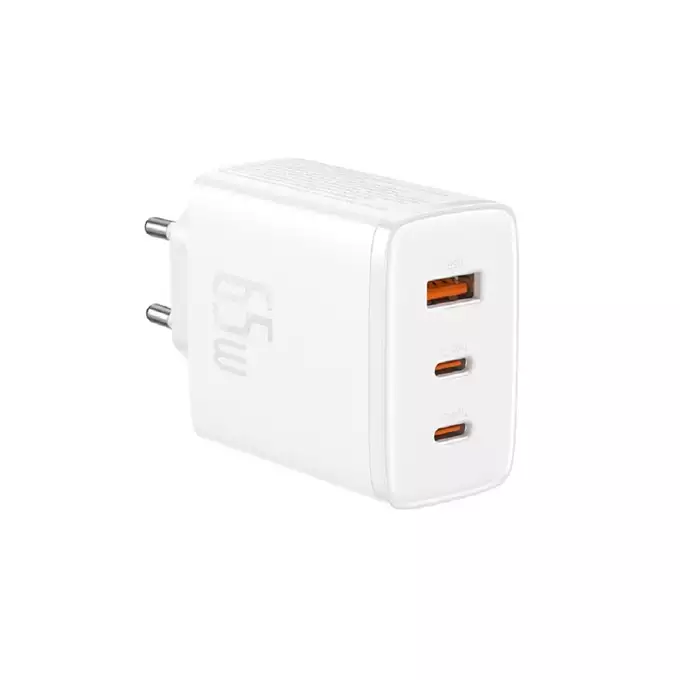 Baseus ładowarka sieciowa Cube Pro PD 65W 2x USB-C 1x USB biała