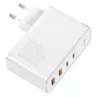 Baseus ładowarka sieciowa GaN2 Pro PD 100W 2x USB-C 2x USB biała