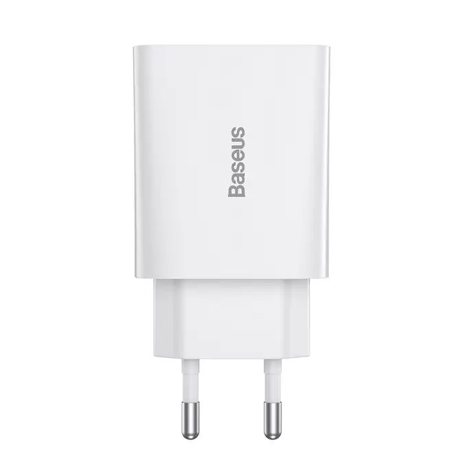 Baseus ładowarka sieciowa Speed Mini PD 20W 1x USB-C biała