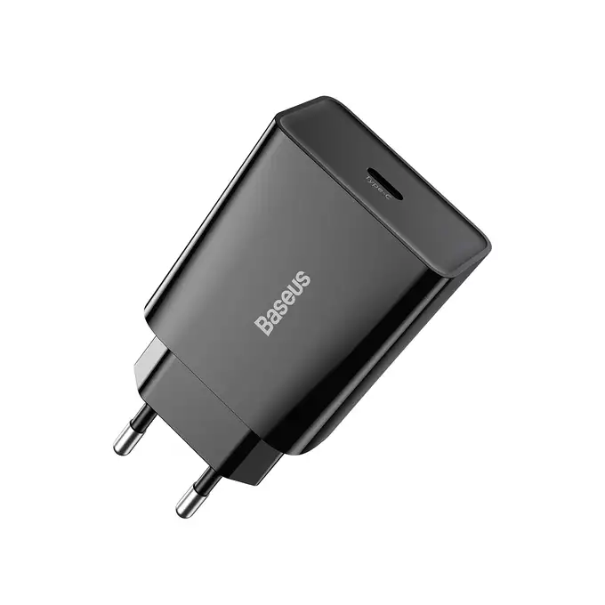 Baseus ładowarka sieciowa Speed Mini PD 20W 1x USB-C czarna