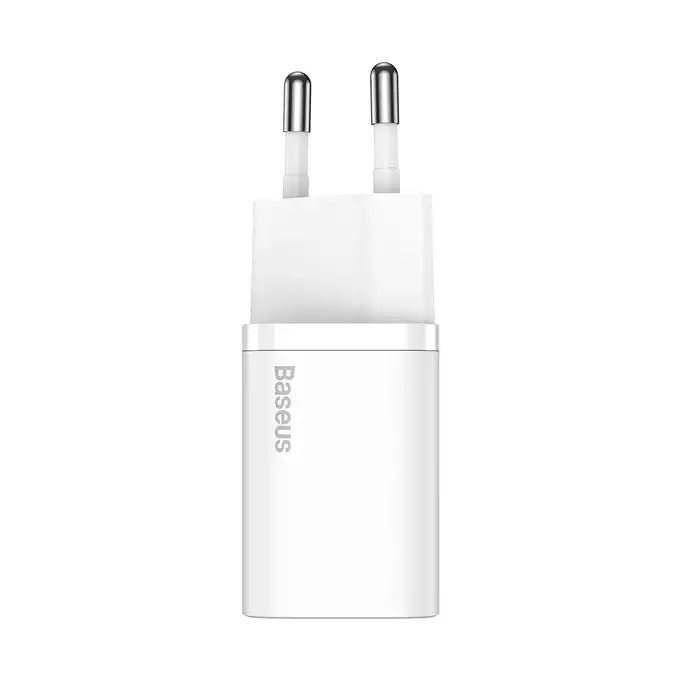 Baseus ładowarka sieciowa Super Si PD 20W 1x USB-C biała + kabel USB-C - Lightning