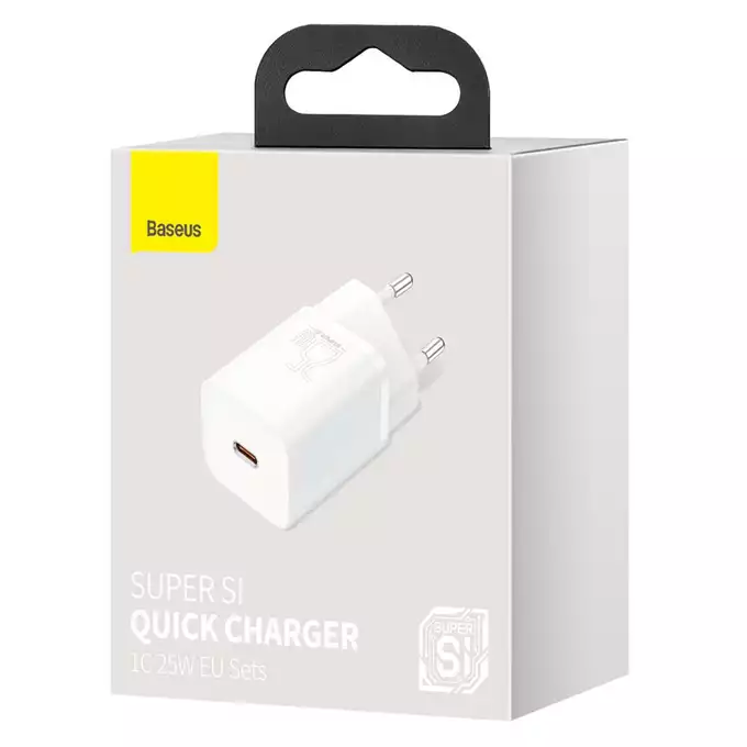 Baseus ładowarka sieciowa Super Si PD 25W 1x USB-C biała