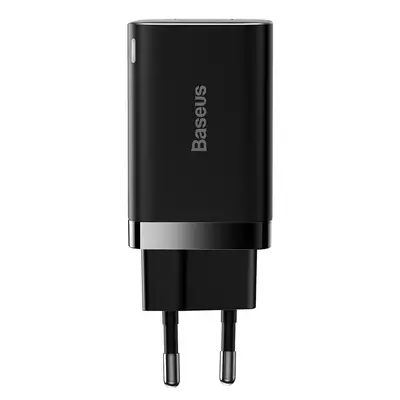 Baseus ładowarka sieciowa Super Si PD 30W 1x USB-C 1x USB czarna