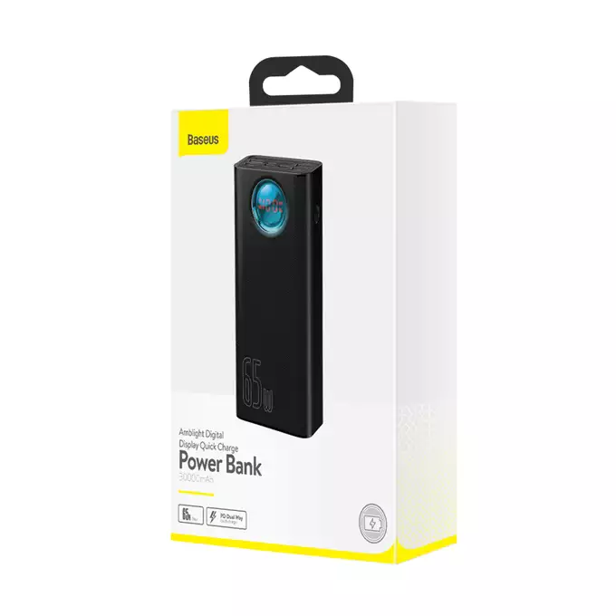 Baseus power bank Amblight 65W 30000mAh czarny