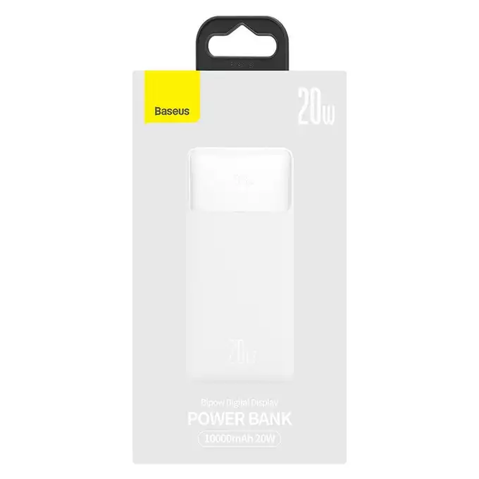 Baseus power bank Bipow 20W 10000mAh biały