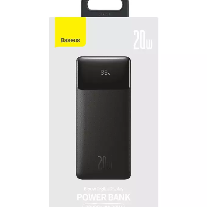 Baseus power bank Bipow 20W 20000mAh czarny